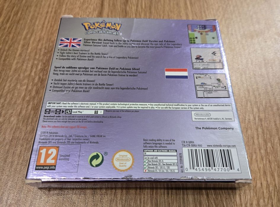 Pokemon Crystal 3DS - z niewykorzystanym kodem