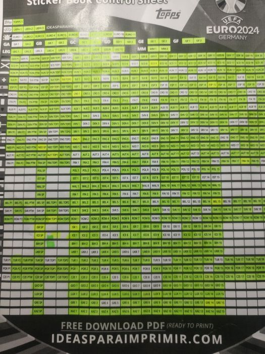 Vendo ou troco cartas euro 2024