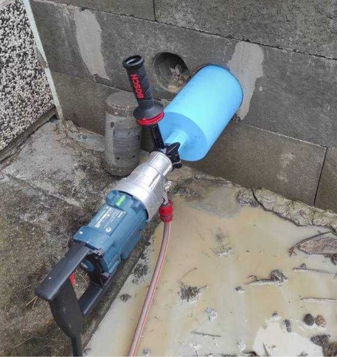 Работаем быстро! Алмазное сверление отверстий. Алмазная резка