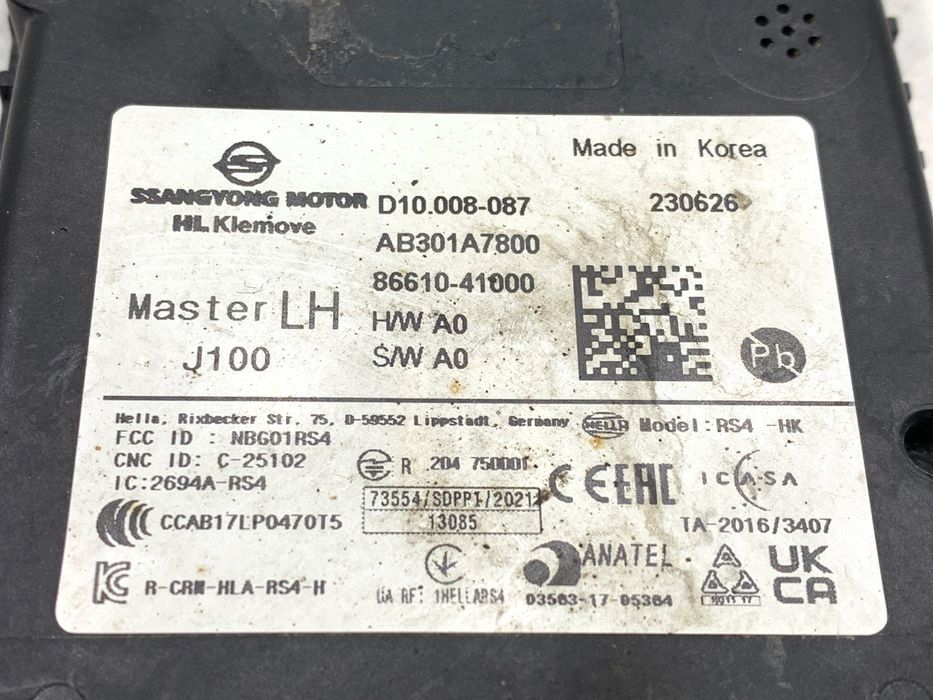 RADAR DISTRONIC SSANGYONG TORRES 86610-41000 STEROWNIK