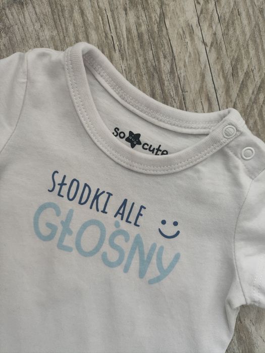 Jak nowe body niemowlęce 62 "słodki, ale głośny"