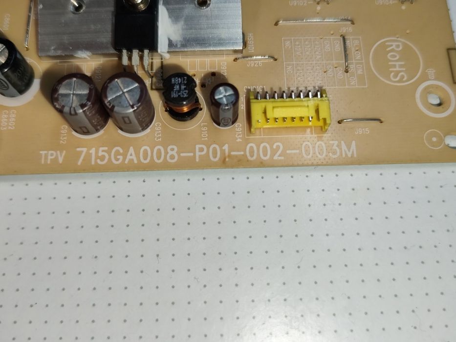 Części do TV Philips 55PUS7506/12 - zasilacz, nóżki