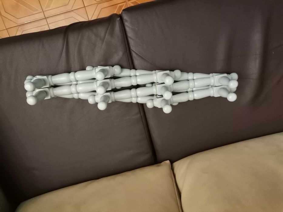 Cabide de parede extensível lacado