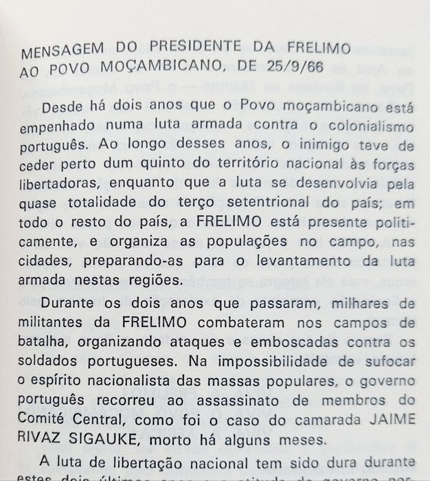 Moçambique e a REVOLUÇÃO