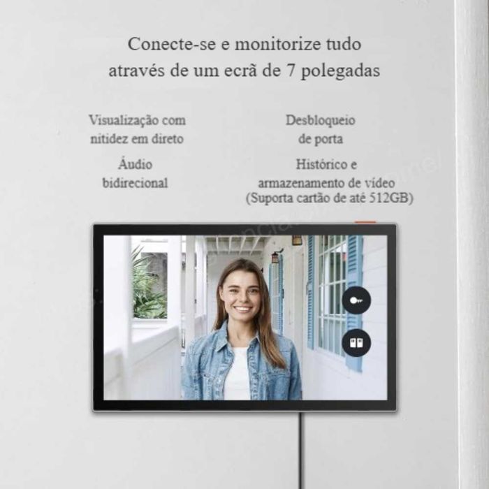 Vídeo porteiro‼️S/ fios‼️WiFi‼️Vídeo chamada e controlo pelo telemóvel64171753325187124