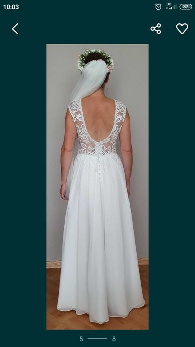 Suknia "listki" Diana