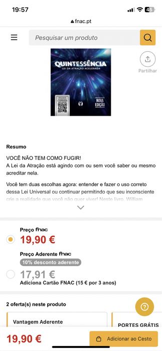 QUINAESEENCIA LEI DA ATRACCAO ACELERADA