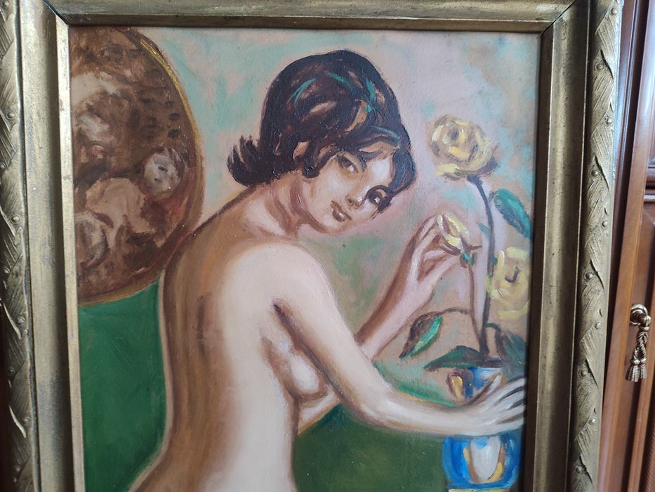 Piękny obraz przedstawiający akt kobiety, olejny