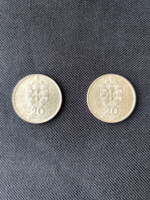 Par de Moedas de Prata de 20 Escudos 1966 – Ponte Salazar