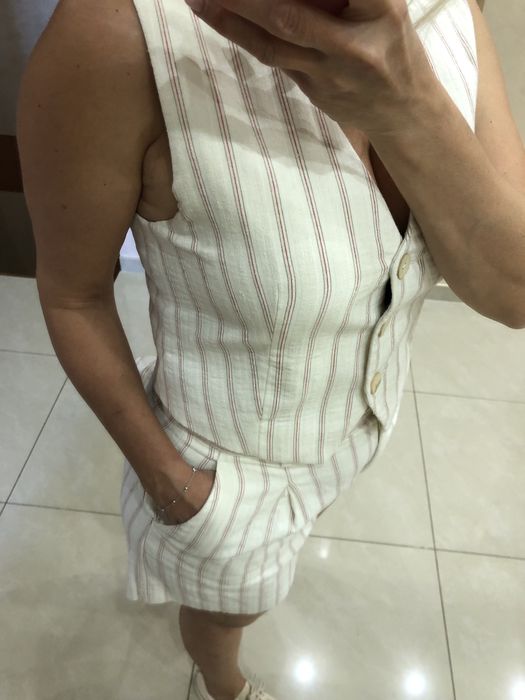 Жіночий лляний  костюм фірми ZARA.Розм.38