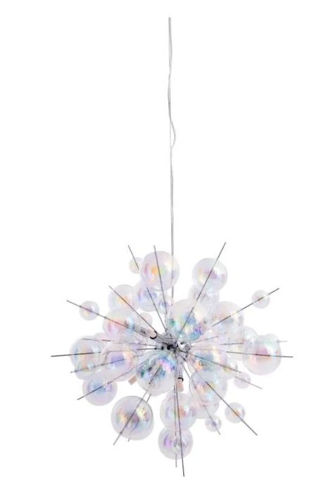 Designerska Lampa wisząca Explosion  Nave kule balls chrom multikolor
