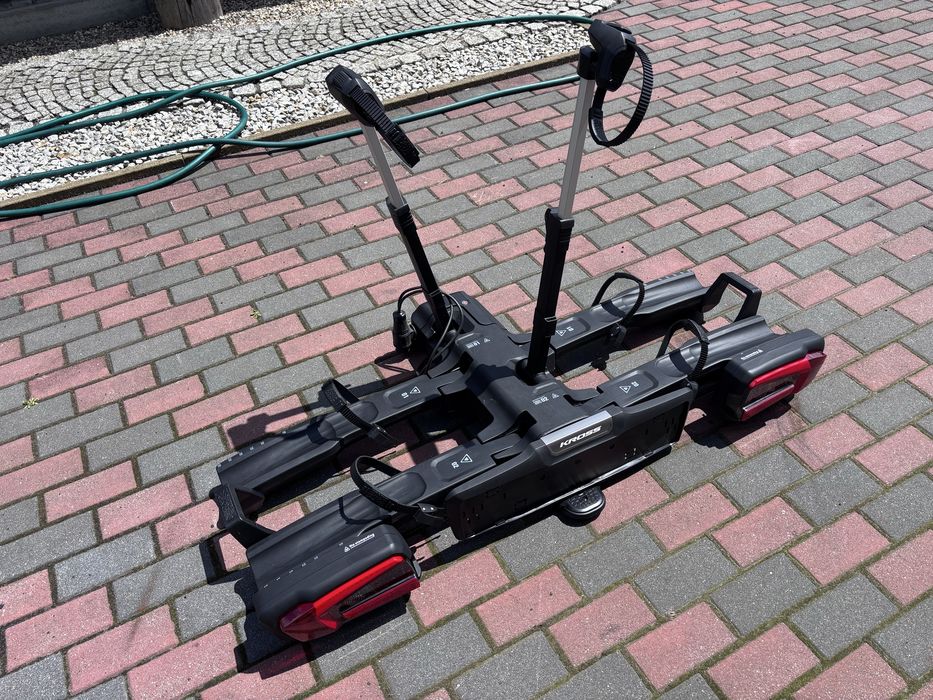 Bagażnik na hak Kross e-Move PRO 2 uchylny, dwa rowery, ładowność 60kg idealny Zapraszam