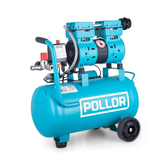 Безмасляний компресор 24 л Pollor PLAC24LES / компрессоры