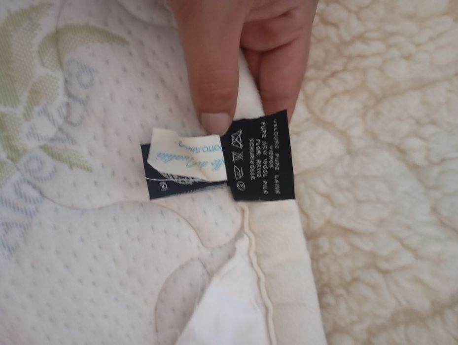 Sobrecolchão Casal Reversível Lã Merino Woolmark & Aloe Vera (Pouco Usado)