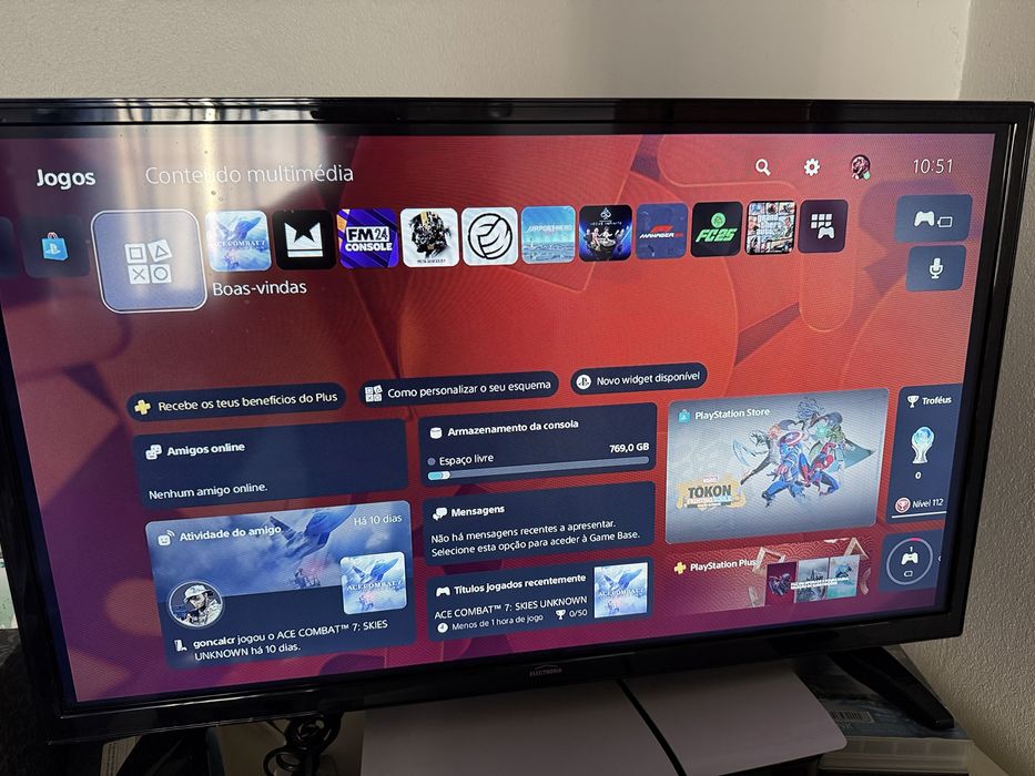 Playstation 5 como nova 1T