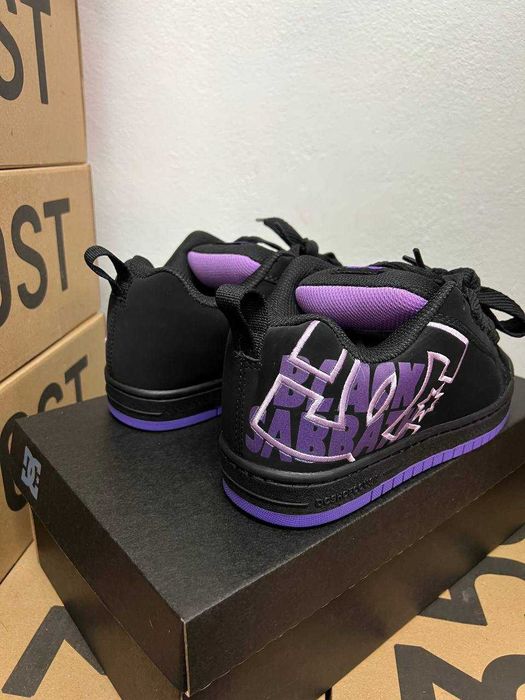 Женские кроссовки DC Shoes Court Graffik "Black Purple" 36-41