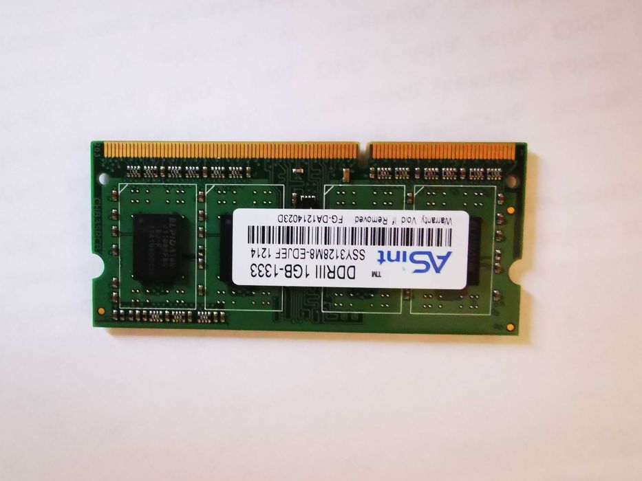 Pamięć RAM ASint DDR3-1333 Mhz  1GB SSY3128M8-EDJEF 1214
