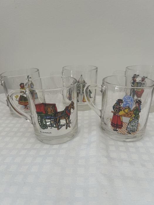 Conjunto de 5 canecas