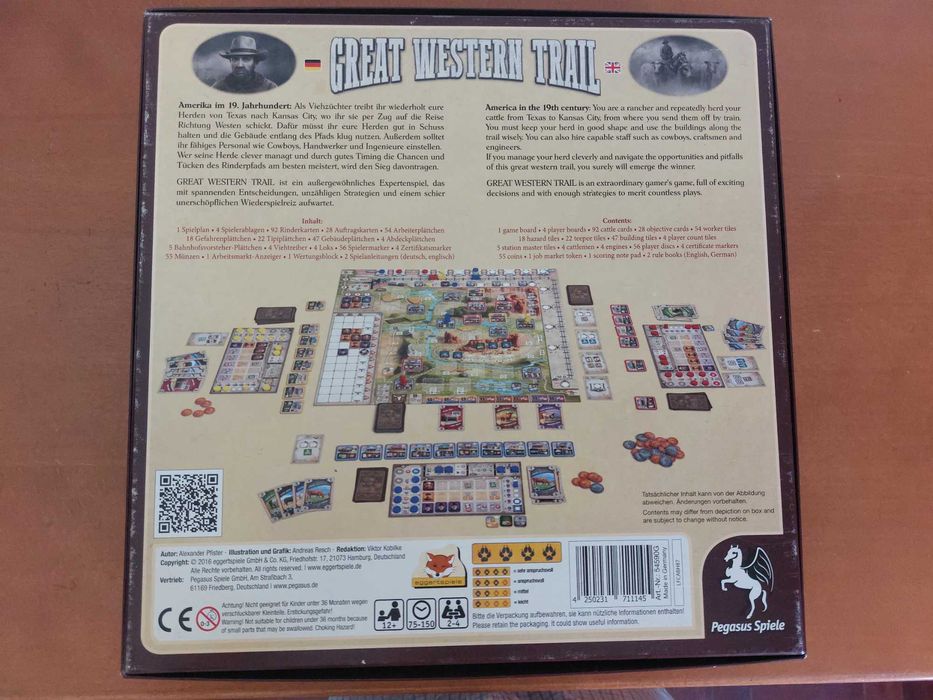 Great Western Trail, EN (Board Game, Jogo de Tabuleiro)