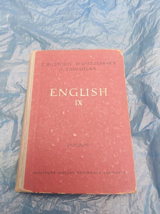 Książka English IX 1963 rok