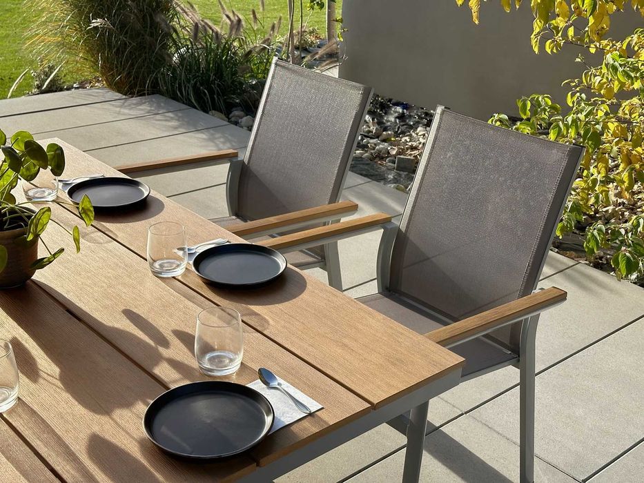 STÓŁ Polywood Deska WPC Stolik Do Ogrodu Prostokątny 90x150x75