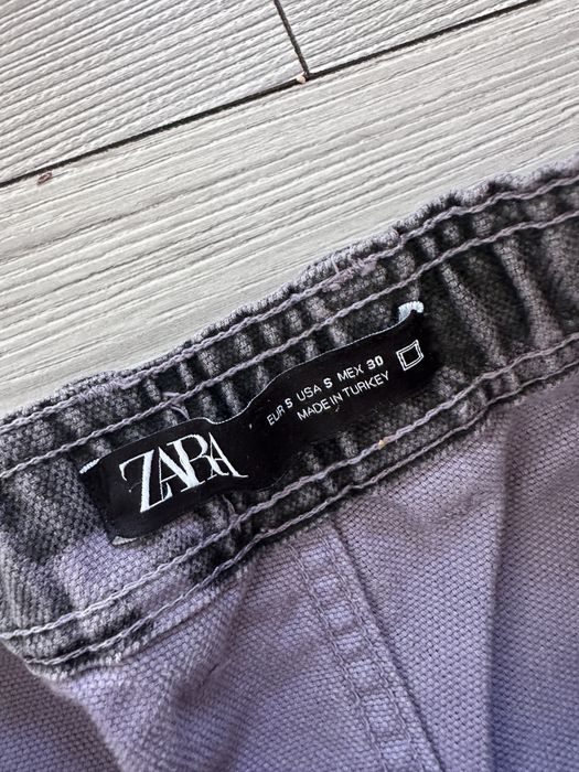 Zara spodnie cargo jeans S unisex filetowe bojowki