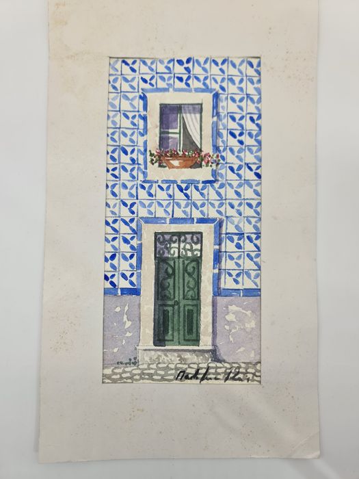 Pintura de aguarela original de Mafalda Reis 2017