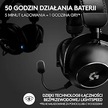 Słuchawki Logitech G Pro X2 Lightspeed Czarne