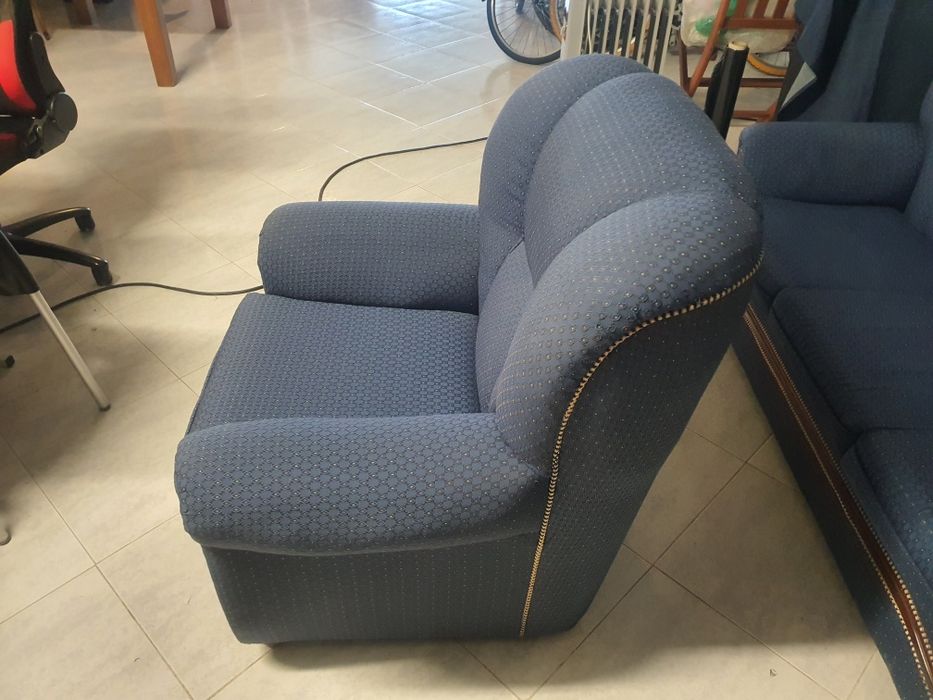Conjunto de 2 Sofás em tecido