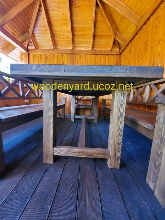 Садовый набор мебели из дерева