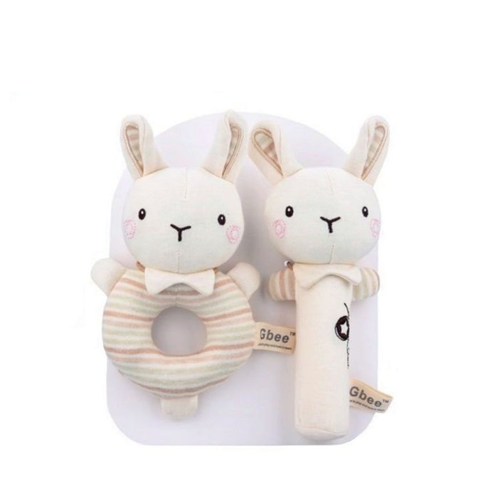 Conjunto de Chocalho e Apito (Urso/Elefante/Coelho)