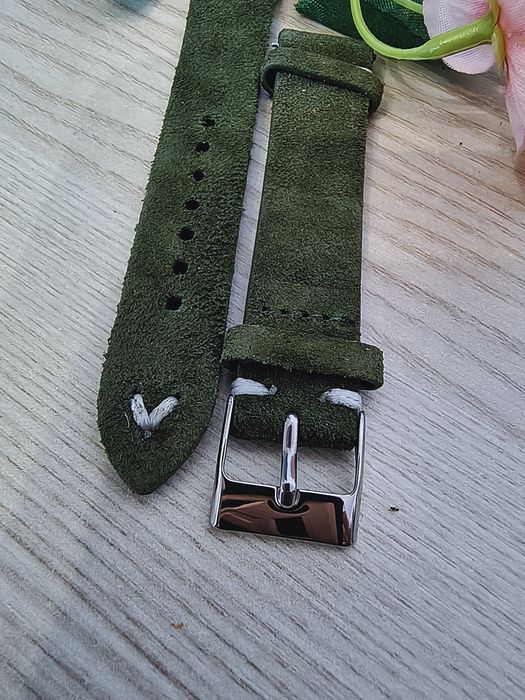Zamszowy pasek do zegarka 18mm