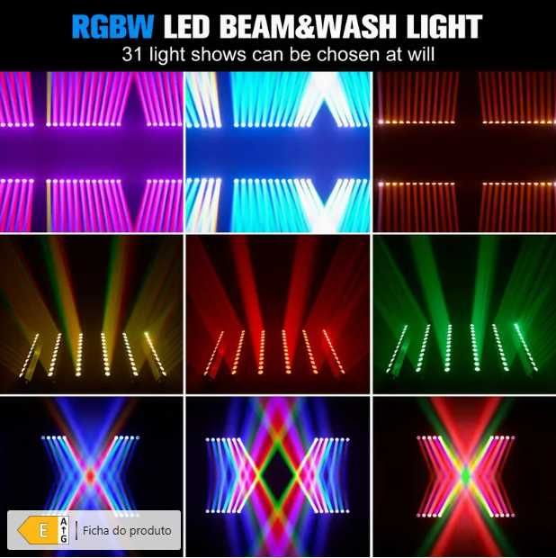 240W LED RGBW 4-em-1 Barra de Luz DMX512 com Movimento