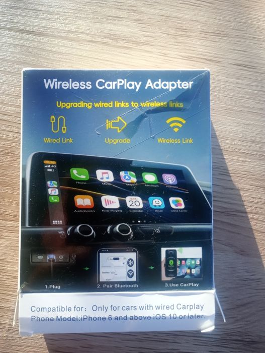 Adapter CarPlay, bezprzewodowe korzystanie z Apple i android auto