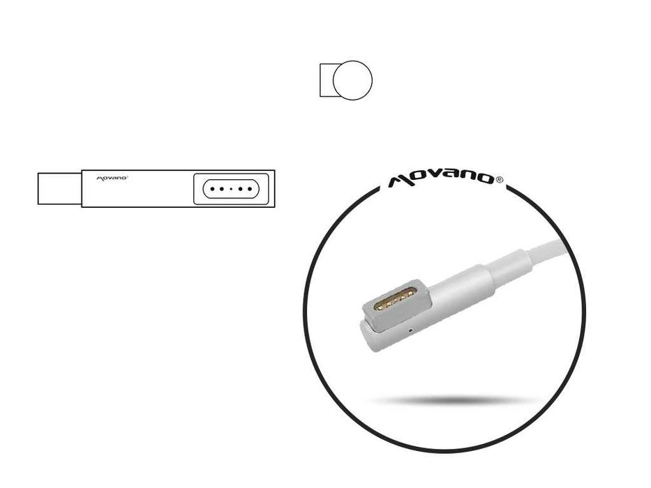 Ładowarka Zasilacz Movano 18.5v 4.6a (magsafe) - apple