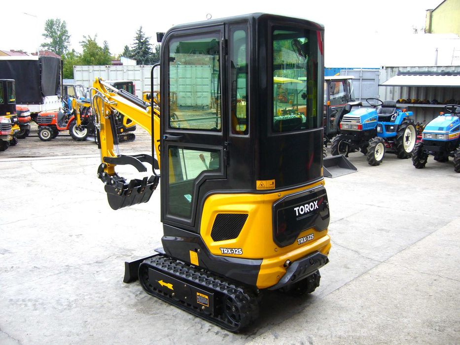 Minikoparka TOROX TRX-12S 1.2T 3Łyżki Kciuk Szybkozł. traktorkiagropl