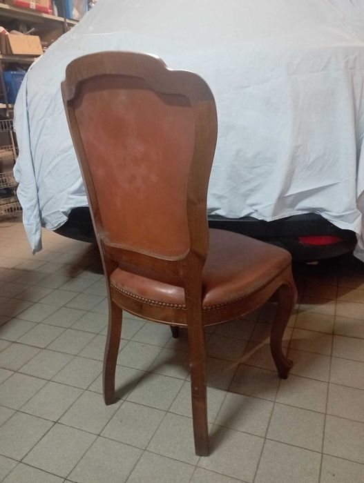 Mesa de Jantar madeira maciça 95x190cm + 6 cadeiras