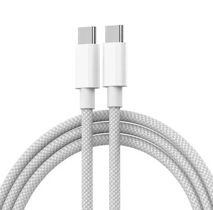 Cabo USB-C para USB-C 60W Entrançado (1m) - Novo
