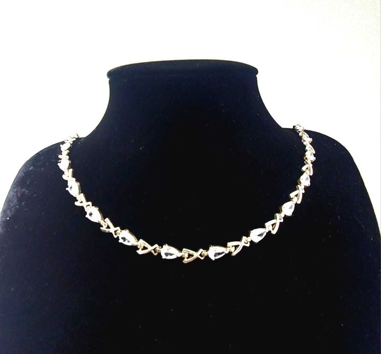 Łańcuszek srebrny elegancki kolia 925 / Nowy Lombard / Cz-wa