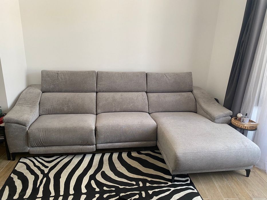Sofá Transporte Incluido - Stoffus Fiori Relax chaise longue + relax elétrico – impecável