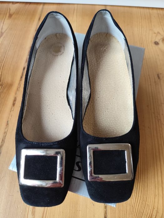 Buty skórzane r.40 czarne