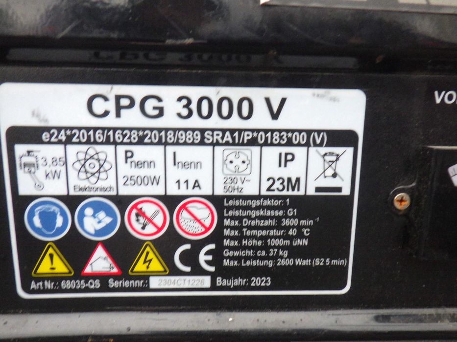 Agregat prądotwórczy generator prądu Niemiecki 2.6 Kva /Nie Chinski