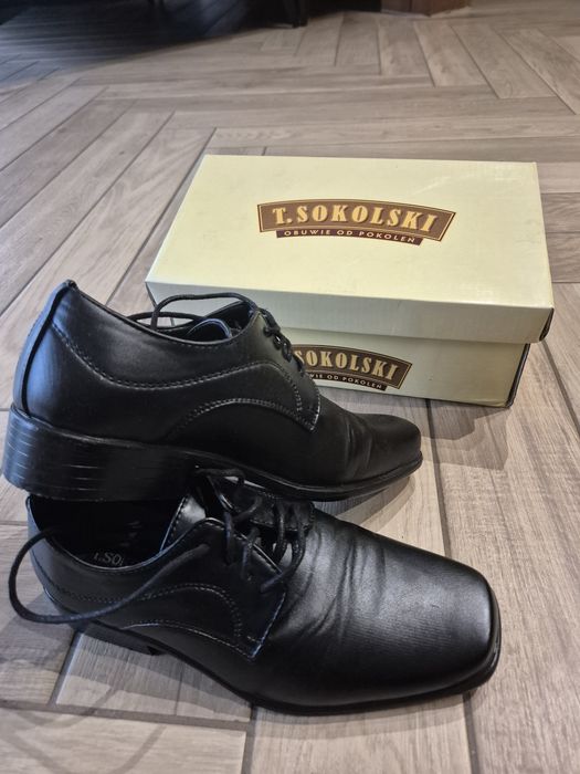 Buty skórzane chłopięce