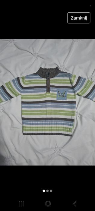 Sweterek w paski coccodrillo