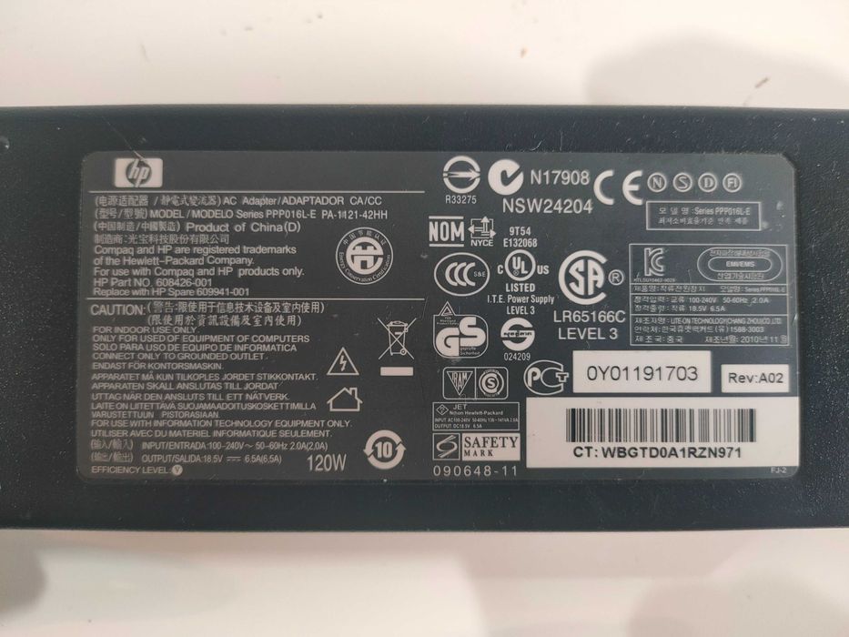 Carregadores Dell, HP e Samsung