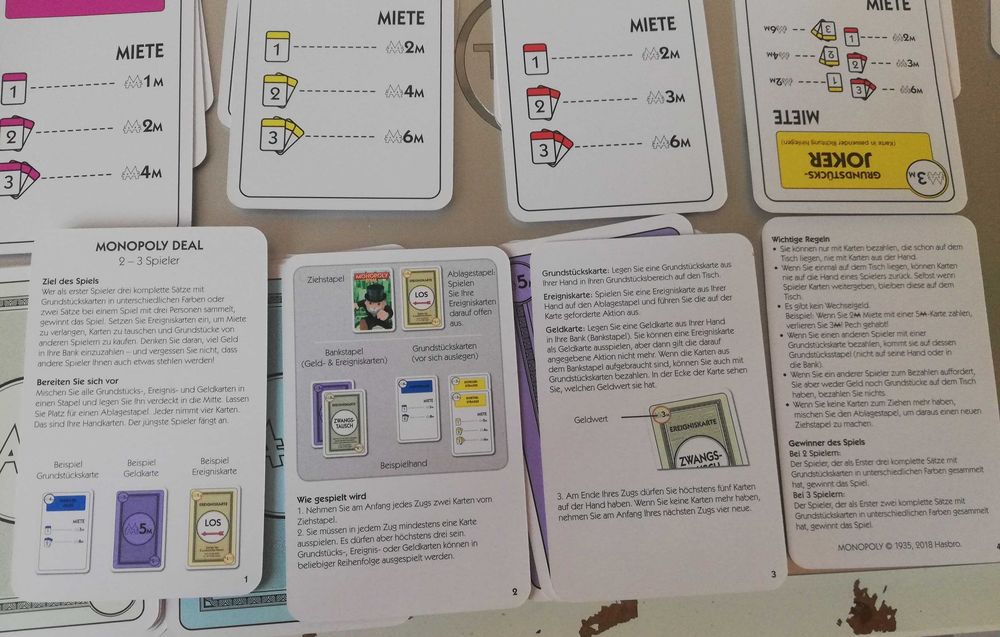 Monopoly Niemcy - karty