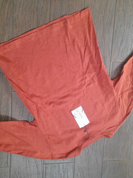 nowa bluzka ZARA r.152 pomarańcz, cegła