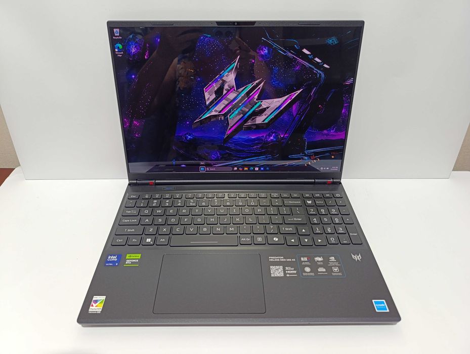 НОВИЙ ACER PREDATOR Helios Neo AI 16S 16" OLED QHD Ultra 9 275HX 24 CORE / NVIDIA RTX 5070 Ti 12GB / 32GB / 1TB