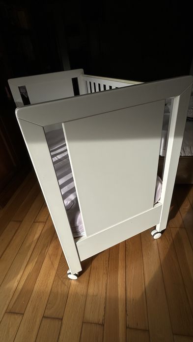 Berço Trama em madeira branco oferta de colchão