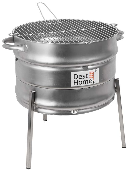GRILL OGRODOWY 2w1 PALENISKO stalowy trwały węgiel drewno